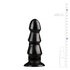 Zwarte Anaal Dildo Met Ribbels_